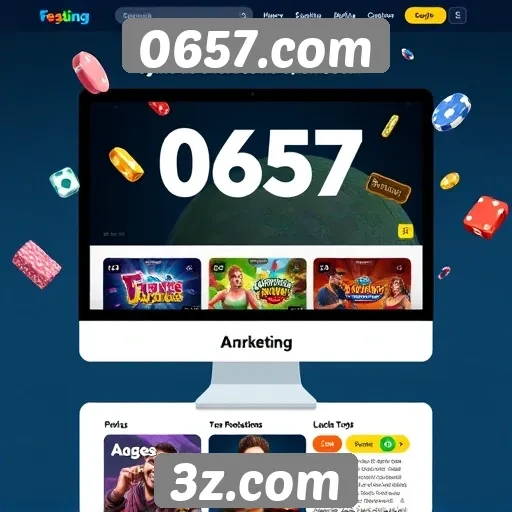 Estratégias de marketing do site de jogos 0657.com